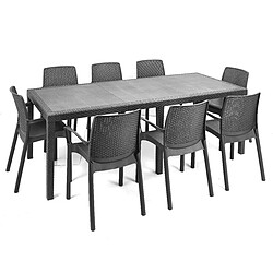 Alter Table à manger extensible - Anthracite pas cher