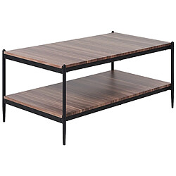 BELIANI Table basse AVOCA - Bois foncé