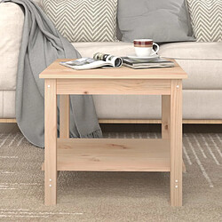 Table Basse En Bois De Manguier Massif - 100x60x38 Cm, Avec étagère Inférieure, Style Rustique Moderne, Multifonction