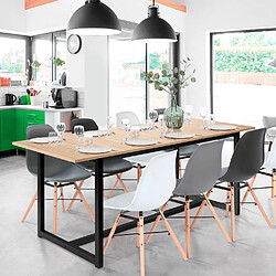 Idmarket Market Table extensible DETROIT industrielle