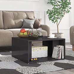 Avis vidaXL Tables basses 4 pcs gris brillant 33x33x33 cm bois d'ingénierie