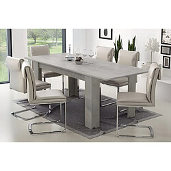 Alter Table à manger extensible - Gris béton