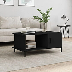 vidaXL Table Basse Noire