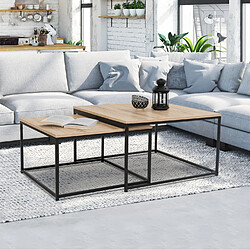 Idmarket MARKET Tables basses DETROIT