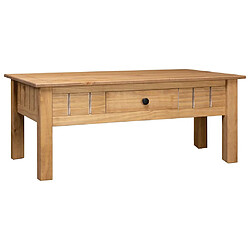 vidaXL Table basse Panama - 100x60x45 cm - Pin massif