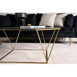 Furniture fashion Table basse en verre - Cuivre transparent pas cher