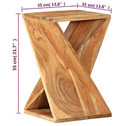 VidaXL Table d'Appoint - Bois d'Acacia pas cher