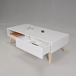 Marque Générique Table basse HOME Blanc