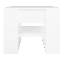 Avis vidaXL Table basse blanc