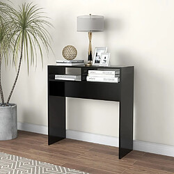 VidaXL Table console noir 78 cm