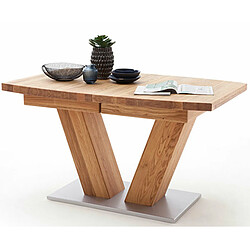Pegane Table à manger extensible - Chêne sauvage