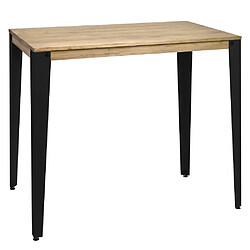 ds meubles Table mange debout Lunds - Noir