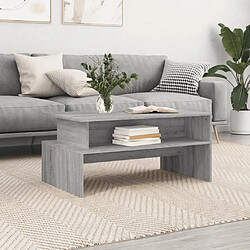 VidaXL Table Basse Sonoma Gris - 90x55x42,5 cm