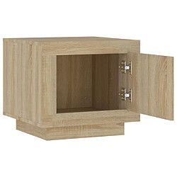 Acheter vidaXL Table basse chêne sonoma 51x50x45 cm bois d'ingénierie