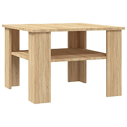 Vidaxl Table basse Chêne sonoma 60x60x42 cm