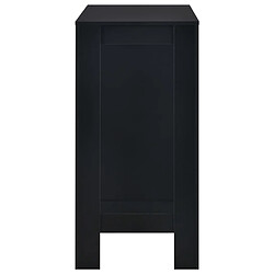 Acheter vidaXL Table de Bar avec Étagère - Noir
