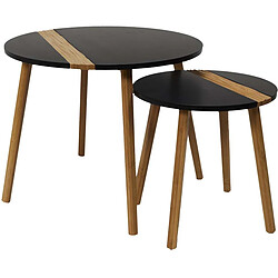 The Home Deco Factory Tables Gigognes - Noir