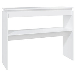 vidaXL Table console - Blanc