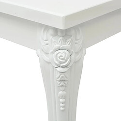 Acheter vidaXL Table à manger - Blanc brillant