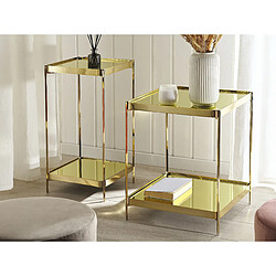 Beliani Table d'appoint ALSEA - Doré