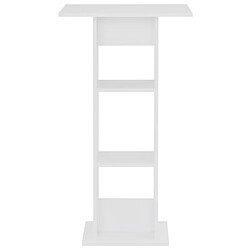 Helloshop26 Table haute mange-debout - Blanc