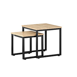 SoBuy FBT42-N Tables Gigognes - Set de 2