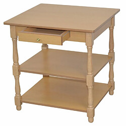 Decoshop26 Table d'appoint carrée - Hêtre