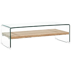 VidaXL Table basse - Verre trempé