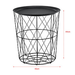 En.Casa en_casa Set 3 Tables Gigognes Worcester - Noir