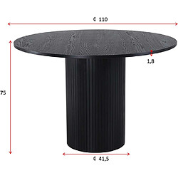 Avis Venture home table Bianca - Noir