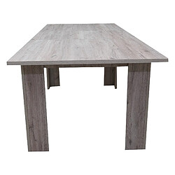 Alter table à manger rectangulaire - Blanc et ciment