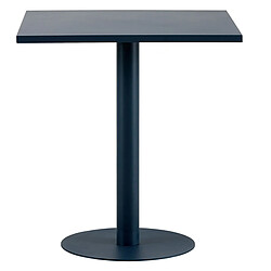 Avis Pegane Table à manger carrée métal - Gris anthracite