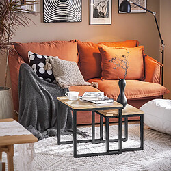 SoBuy FBT42-N Tables Gigognes - Set de 2