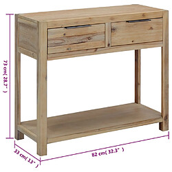 vidaXL Table console 82x33x73 cm pas cher