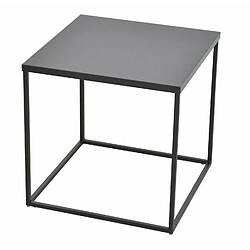 Decoshop26 Table d'appoint - Métal noir - 45x45x45 cm