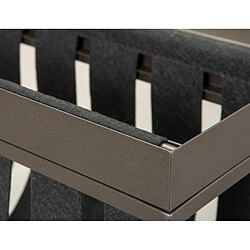 Pegane Table d'appoint carrée - Anthracite