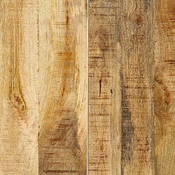 Helloshop26 Table à manger industrielle - Marron et noir