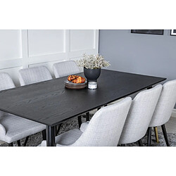 Venture home Table de repas Dipp - Noir et cuivre pas cher