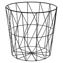 Atmosphera Table à café avec plateau Kumi - Diam. 35 cm - Noir