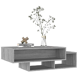 Avis vidaXL Table basse Sonoma gris - 105x55x32 cm