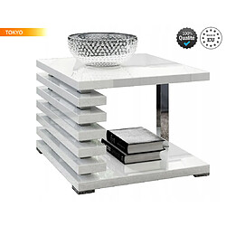 Tendance DUSINE Table Basse Tokyo - Blanc Laqué