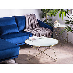 Beliani Table Basse MERIDIAN Doré