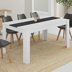 Idmarket Table à manger GEORGIA - Blanche et Grise