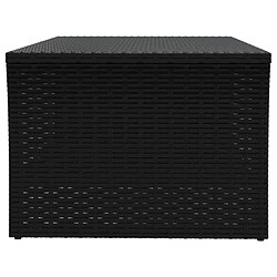 Acheter VidaXL Table basse résine tressée noir