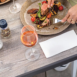 Materiel chr pro Table de patio carrée - Blanc