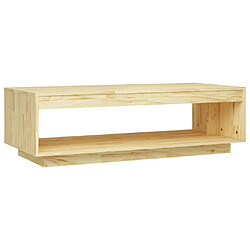 vidaXL Table basse 110x50x33,5 cm bois de pin massif