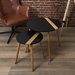 The Home Deco Factory Tables Gigognes - Noir