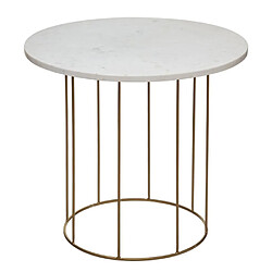 Atmosphera Lot de 2 tables basses - Blanc