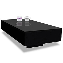 Acheter vidaXL Table basse Noir brillant