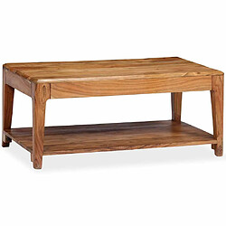 vidaXL Table basse Bois massif - 88x50x38 cm